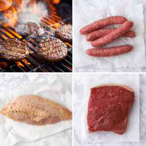 BBQ Steak Box - Rump steaks, sausages, burgers and chicken breasts